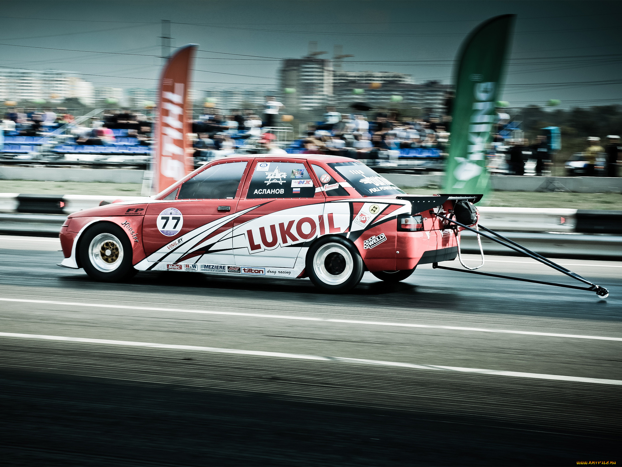 , drag racing, dragster, vaz, 2110, lada